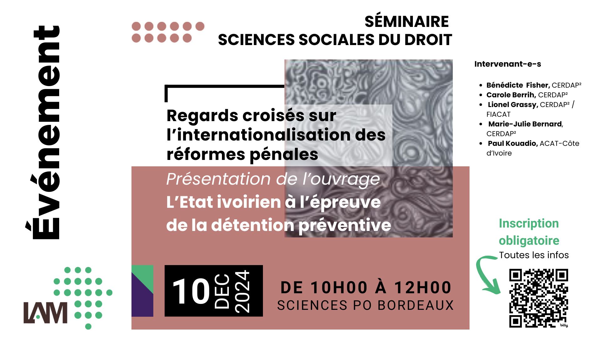 Lire la suite à propos de l’article Séminaire Sciences Sociales du Droit @LAM